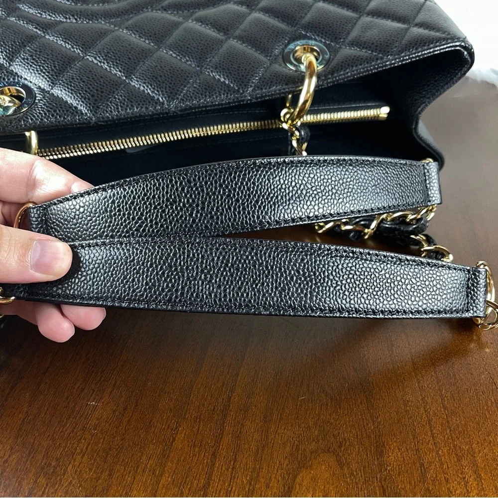 Chanel Black Caviar Grand Shopping Tote - Picture 15 of 16